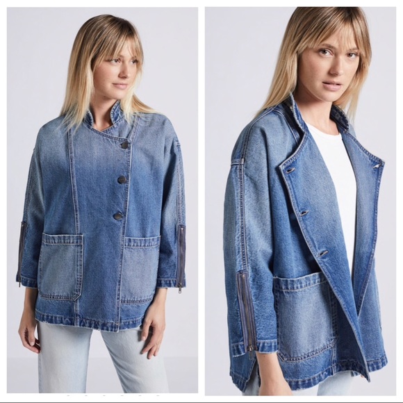 Current/Elliott Jackets & Blazers - Current Elliot The Crosby Denim Jacket Sz 1 NWT